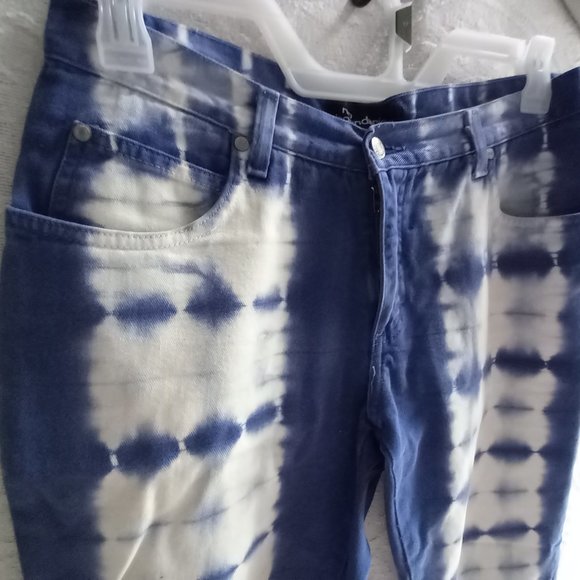 No Boundaries Tie Dye Cropped Pants Size 11 (T-325) - Picture 3 of 5